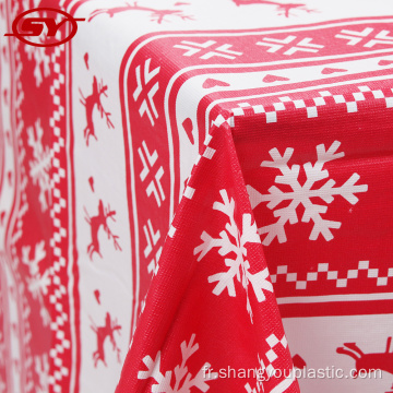 Couverture de table personnalisée de Noël avec flanelle